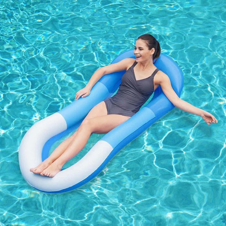 Lyxig uppblåsbar vattenhammock – Bekväm flytande säng för pool och strand