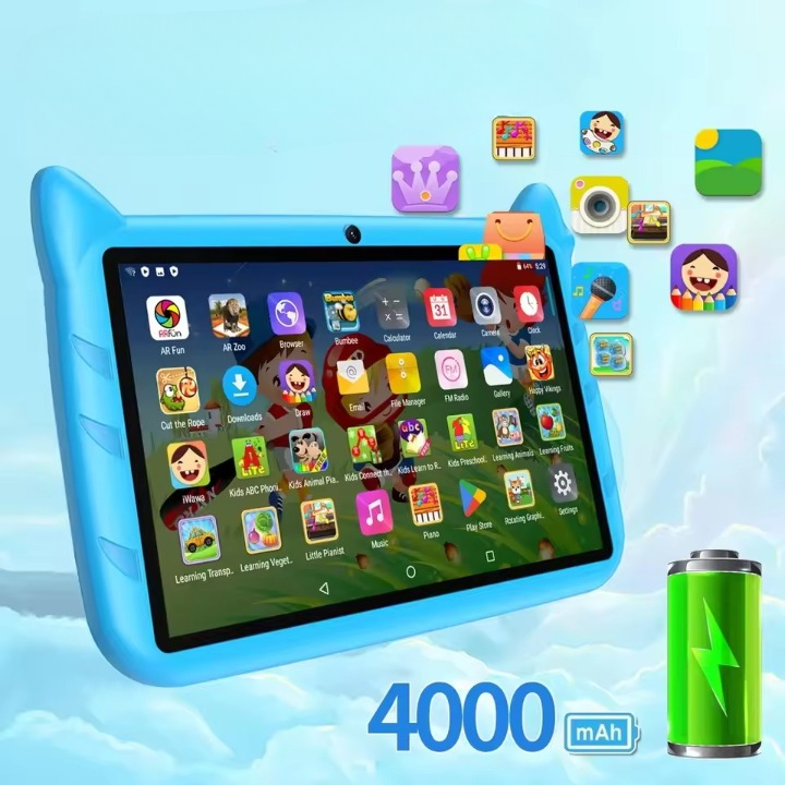 Surfplatta för barn 7 tum - Android 9.0 operativsystem, 4000 mAh batteri, 2+16 GB RAM