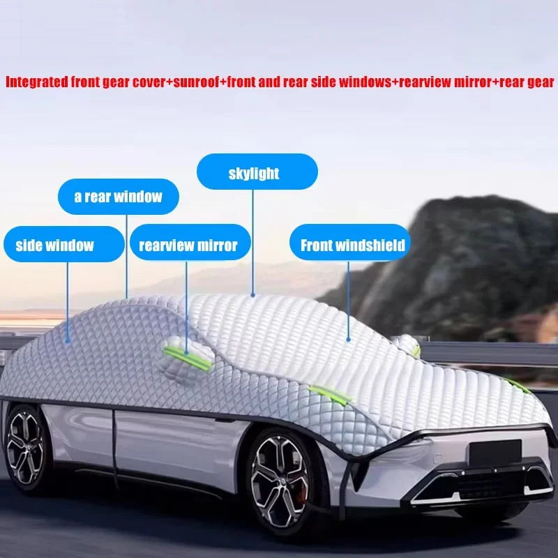 AutoProtect biltäcke | Vattentät &amp; UV-beständig | Årligt skydd mot sol, snö &amp; hagel