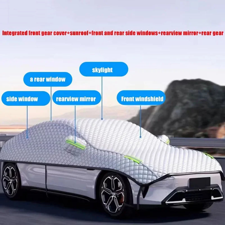 AutoProtect biltäcke | Vattentät &amp; UV-beständig | Årligt skydd mot sol, snö &amp; hagel