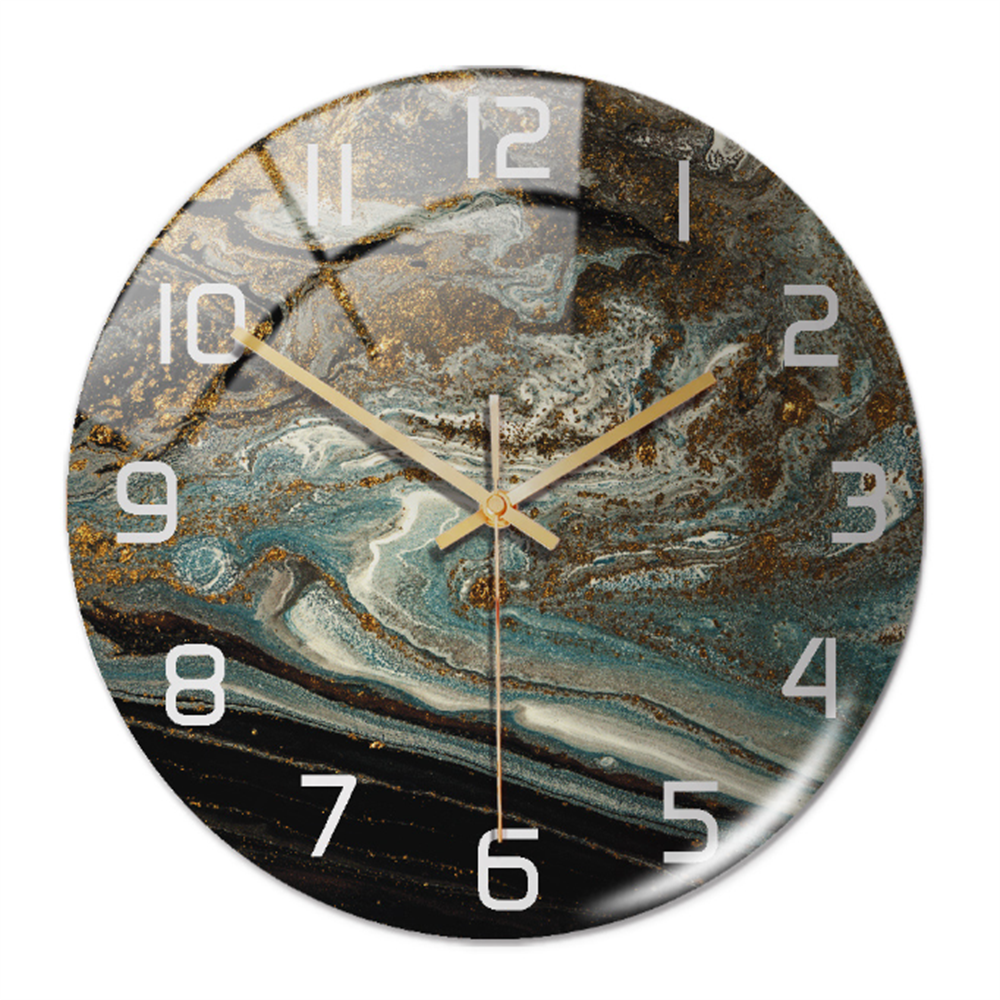 Elegant väggklocka med marmoreffekt – MarbleTime