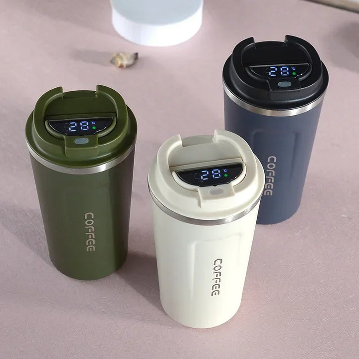 Termosmugg i rostfritt stål med smart temperaturdisplay – TempMate