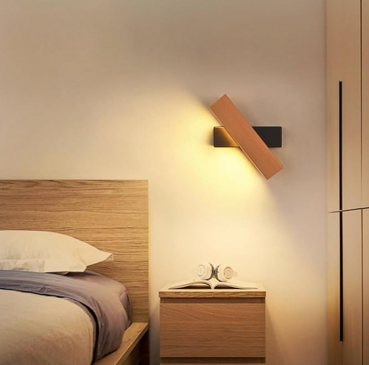 Japansk LED-vägglampa | Minimalistisk vridbar vägglampa