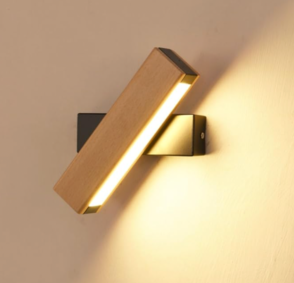 Japansk LED-vägglampa | Minimalistisk vridbar vägglampa