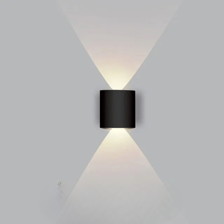 Vattentät LED-utomhusvägglampa – smal aluminium, energisnål