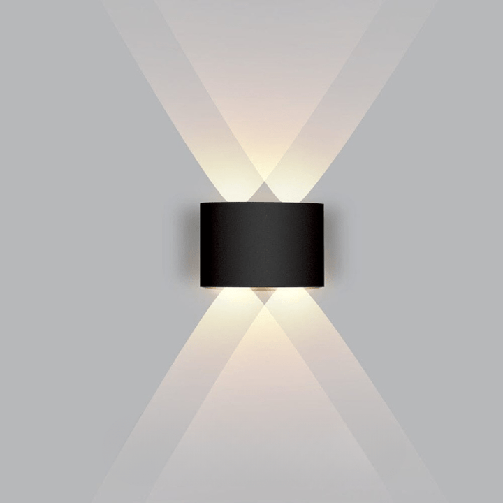 Vattentät LED-utomhusvägglampa – smal aluminium, energisnål