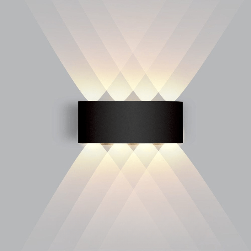 Vattentät LED-utomhusvägglampa – smal aluminium, energisnål