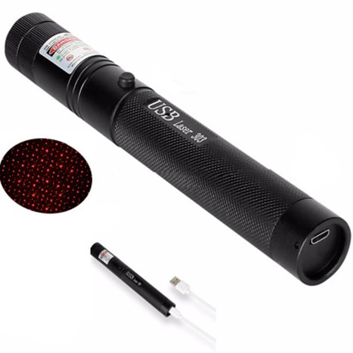 Zelara-Power Laser Pointer 303 – Uppladdningsbar USB-laserpekare med hög effekt