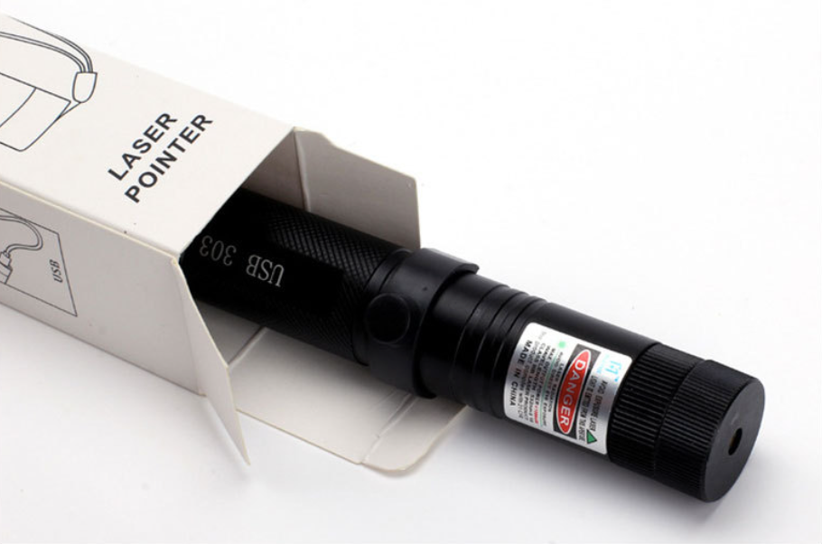 Zelara-Power Laser Pointer 303 – Uppladdningsbar USB-laserpekare med hög effekt