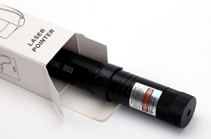 Zelara-Power Laser Pointer 303 – Uppladdningsbar USB-laserpekare med hög effekt