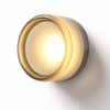Rund modern vägglampa i glas med LED, 1 ljuskälla