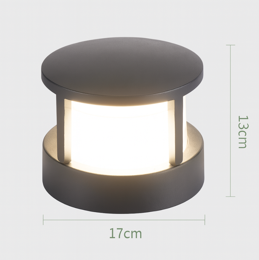 Modern kvadratisk LED-utomhuslampa, vattentät