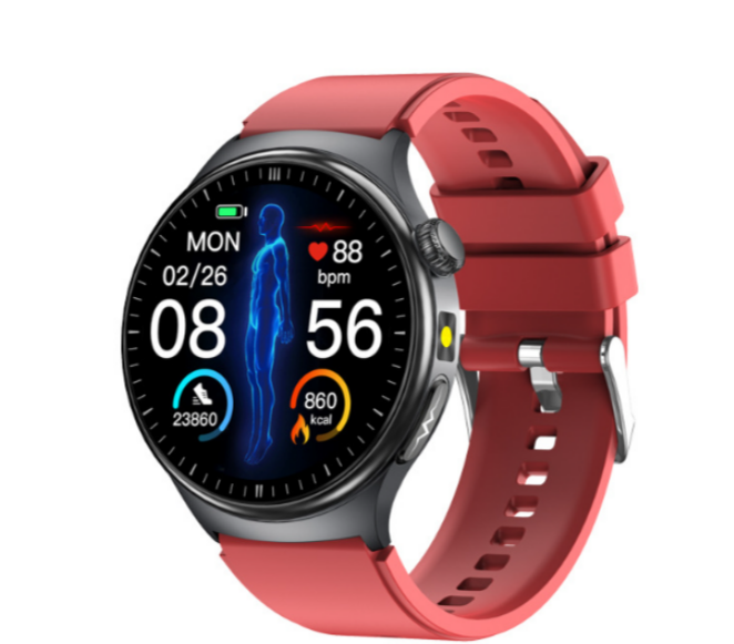 Smartwatch KL482 – AMOLED-display | Övervakning av puls, syremättnad och blodtryck