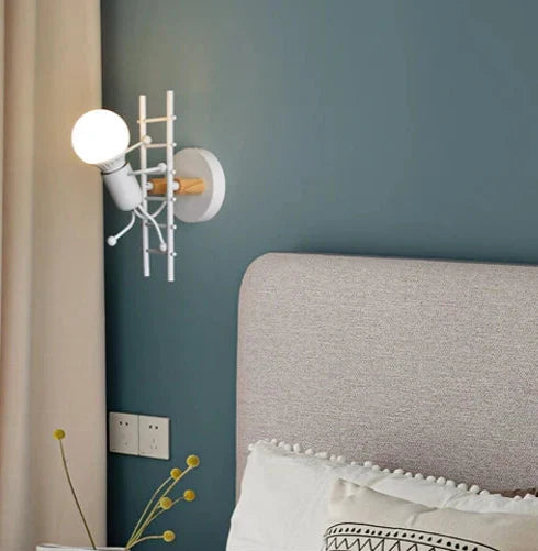 GlowClimb designer-vägglampa | Unik trapplampa, perfekt för mysiga sovrum och vardagsrum