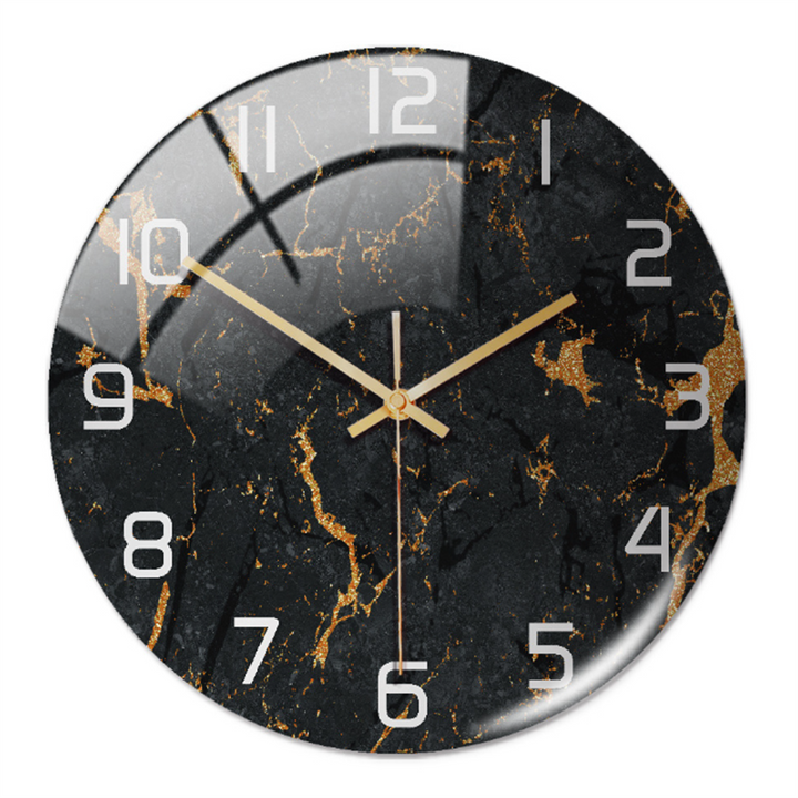 Elegant väggklocka med marmoreffekt – MarbleTime