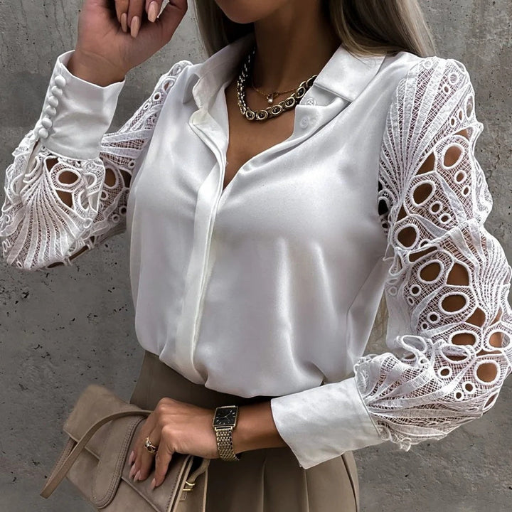 Pen og avslappet bluse for kvinner, elegant hverdagsbluse