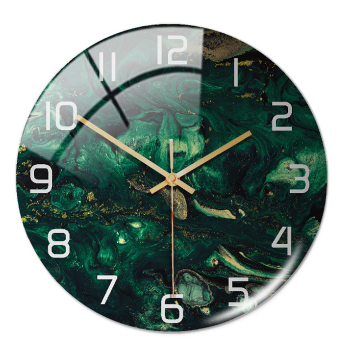 Elegant väggklocka med marmoreffekt – MarbleTime