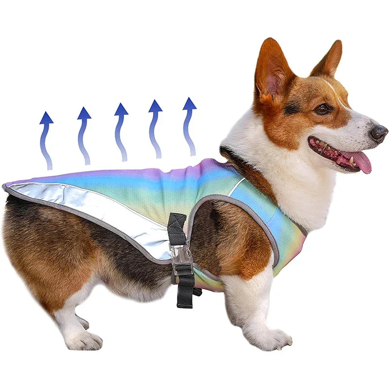 PawLux Ultra-Cool hundväst | Andningsbar UV-skyddande hundjacka för värmen
