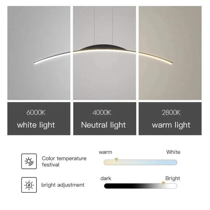 Ethirelle - Modern LED-taklampa för matsal, kök och vardagsrum