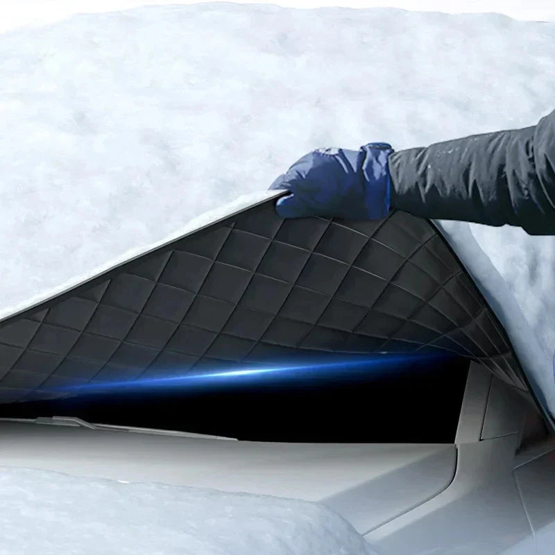FrostGuard Max magnetisk vindrutetäckning för bil | Vinterskydd mot is och UV-skydd på sommaren | Vattentät och enkel att fästa