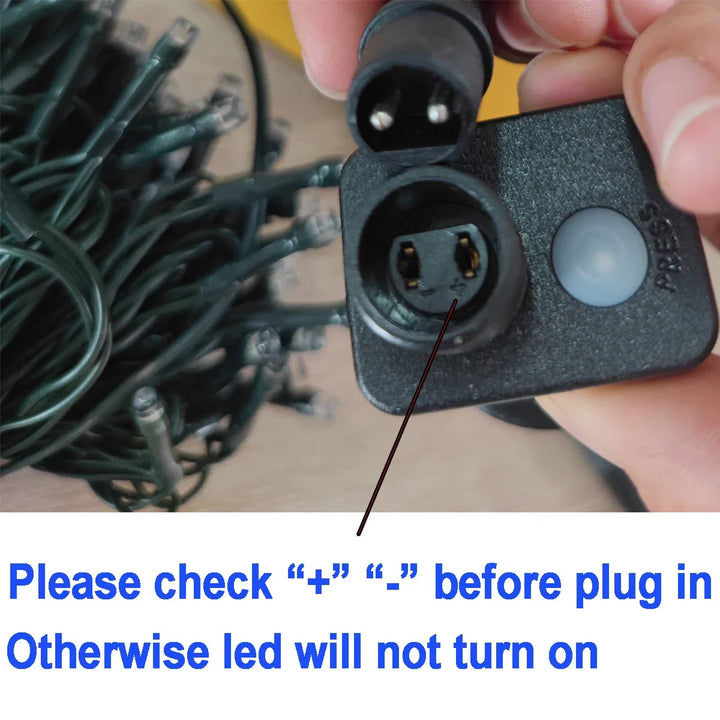 LuminaraX | LED-ljusslinga för utomhusbruk 24V | 8 belysningslägen | Vattentät IP65 | 10–100 m | För trädgård, hem och juldekorationer