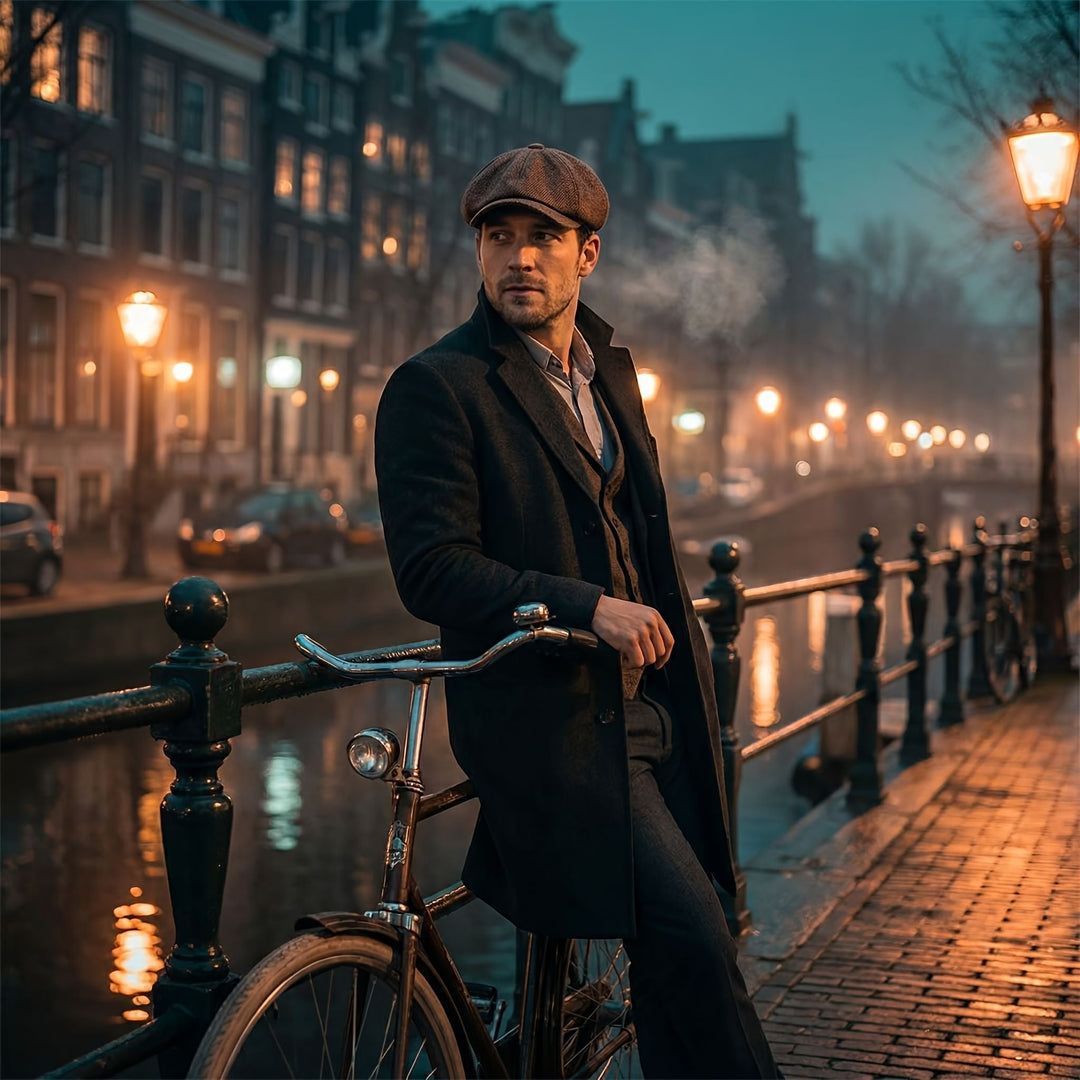 Vintage-skärmmössa – klassisk newsboy-keps i retrostil