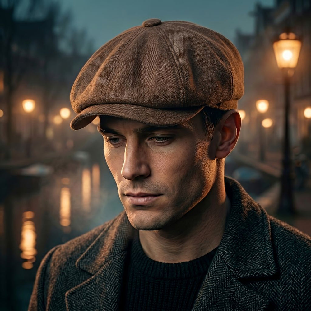 Vintage-skärmmössa – klassisk newsboy-keps i retrostil