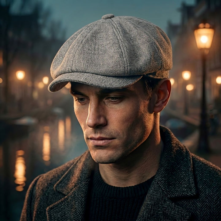 Vintage-skärmmössa – klassisk newsboy-keps i retrostil