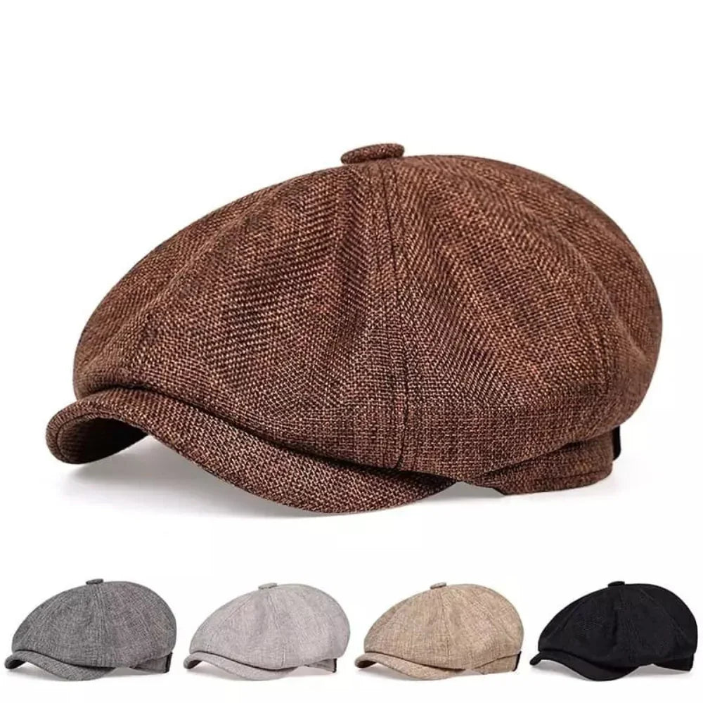 Vintage-skärmmössa – klassisk newsboy-keps i retrostil