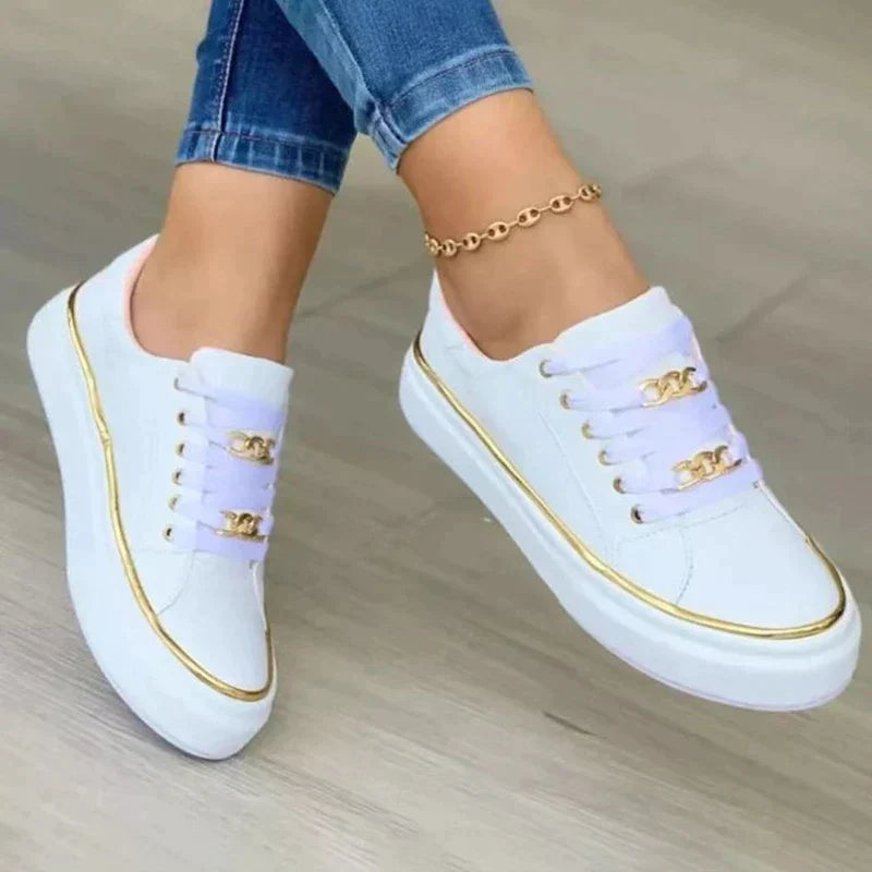 Trendy sneakers for kvinner med moderne streetstyle