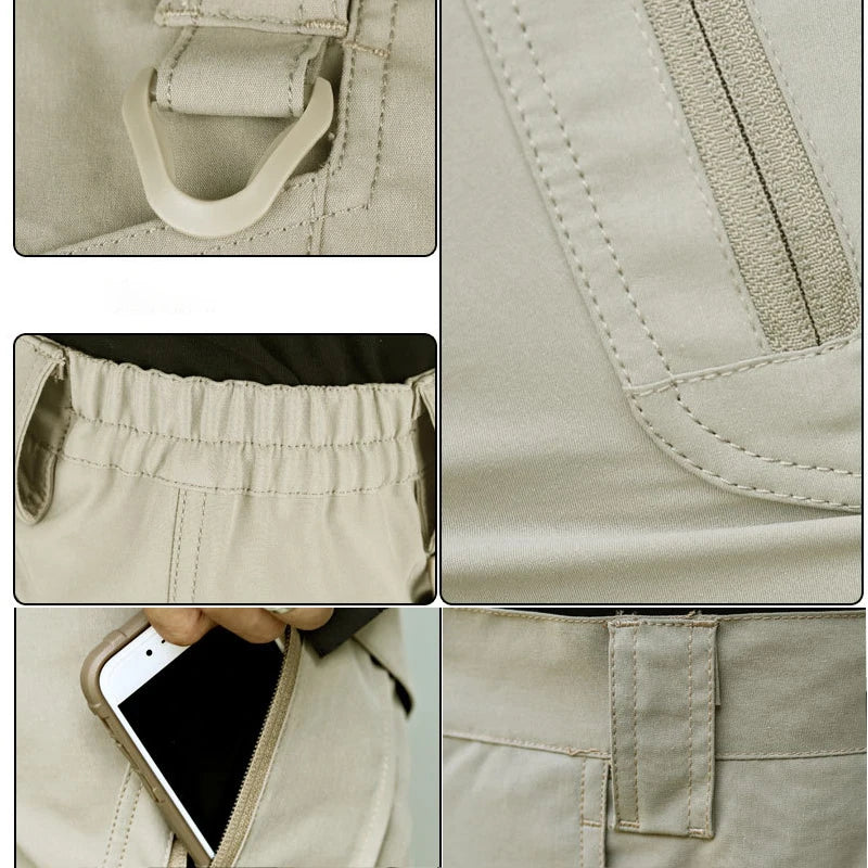 Taktiska cargoshorts för herrar | Funktionell outdoordesign