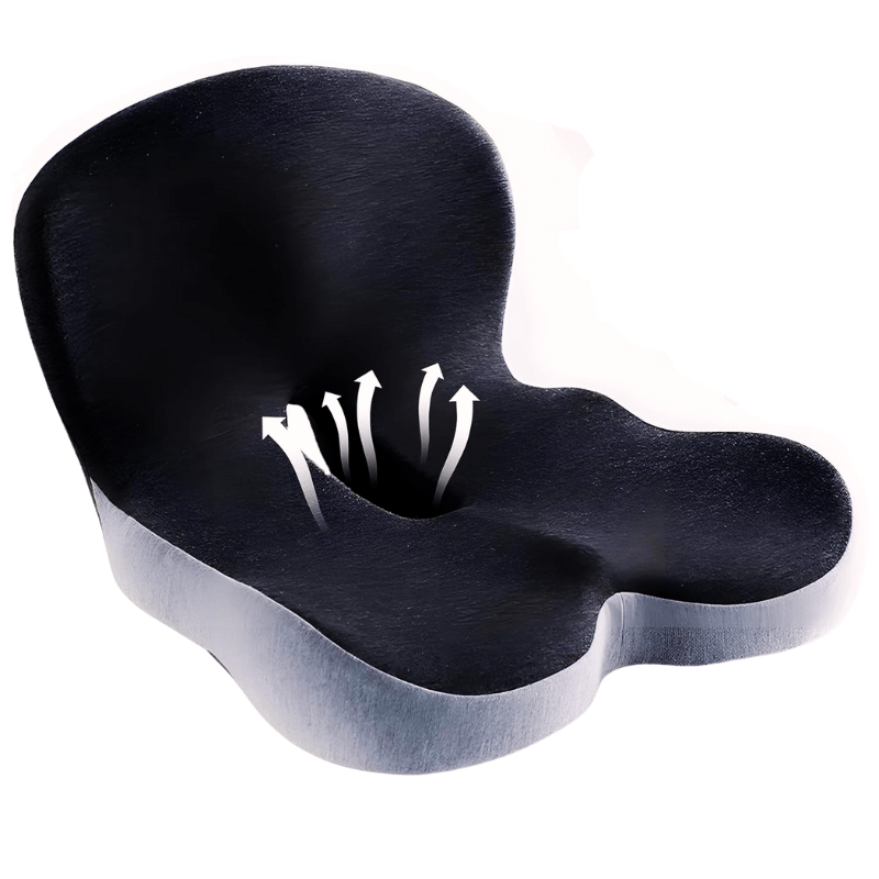 Stolskudde | Ergonomisk kudde i minnesskum | Viktavlastande & halkfri | ErgoComfort