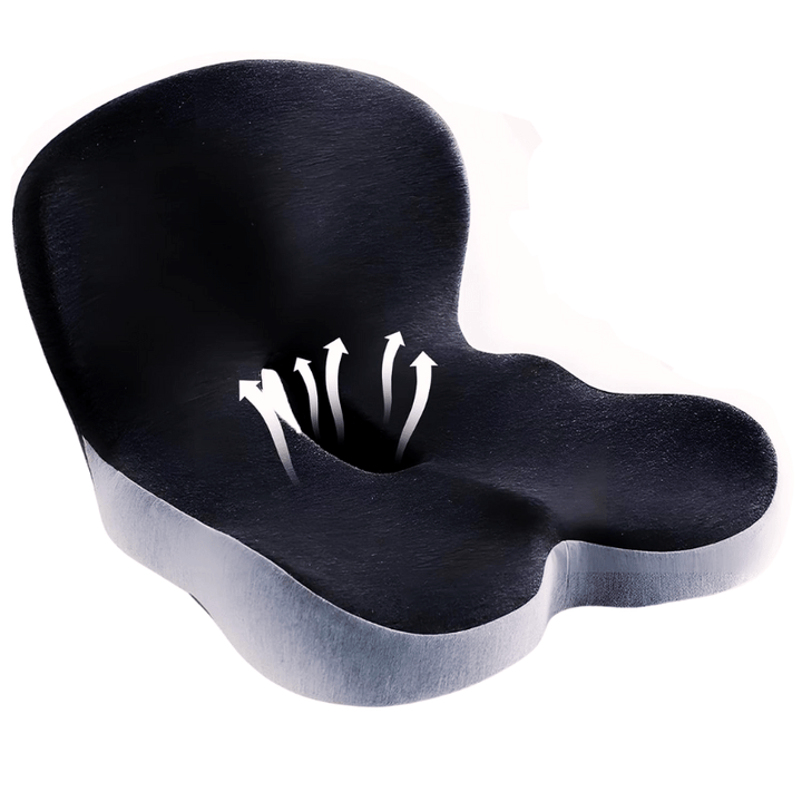 Stolskudde | Ergonomisk kudde i minnesskum | Viktavlastande & halkfri | ErgoComfort