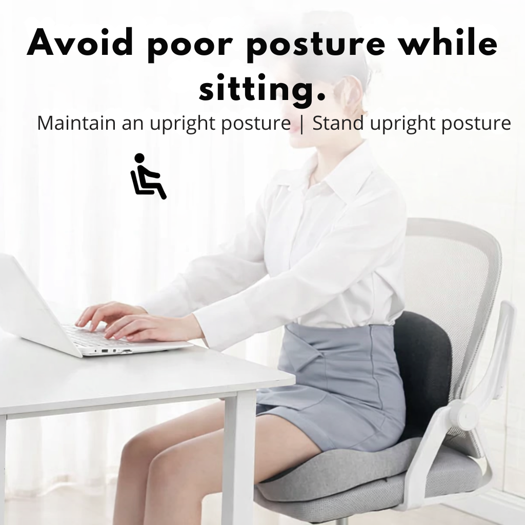 Stolskudde | Ergonomisk kudde i minnesskum | Viktavlastande & halkfri | ErgoComfort