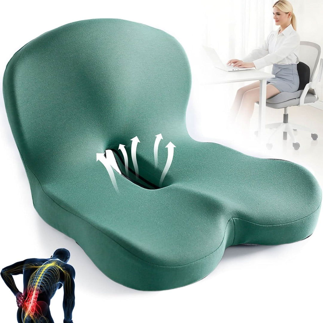 Stolskudde | Ergonomisk kudde i minnesskum | Viktavlastande & halkfri | ErgoComfort