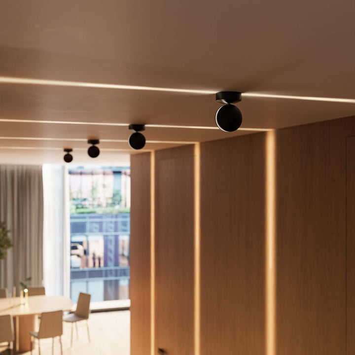 LED-vägglampa med spotfunktion | 360° vridbart lamphuvud | fyrkantig ljuskägla