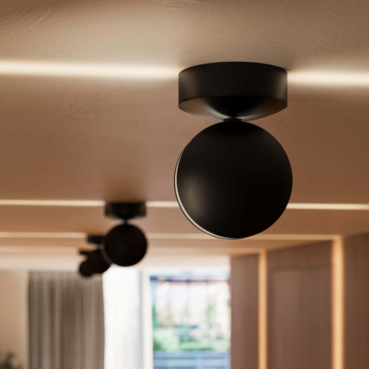 LED-vägglampa med spotfunktion | 360° vridbart lamphuvud | fyrkantig ljuskägla