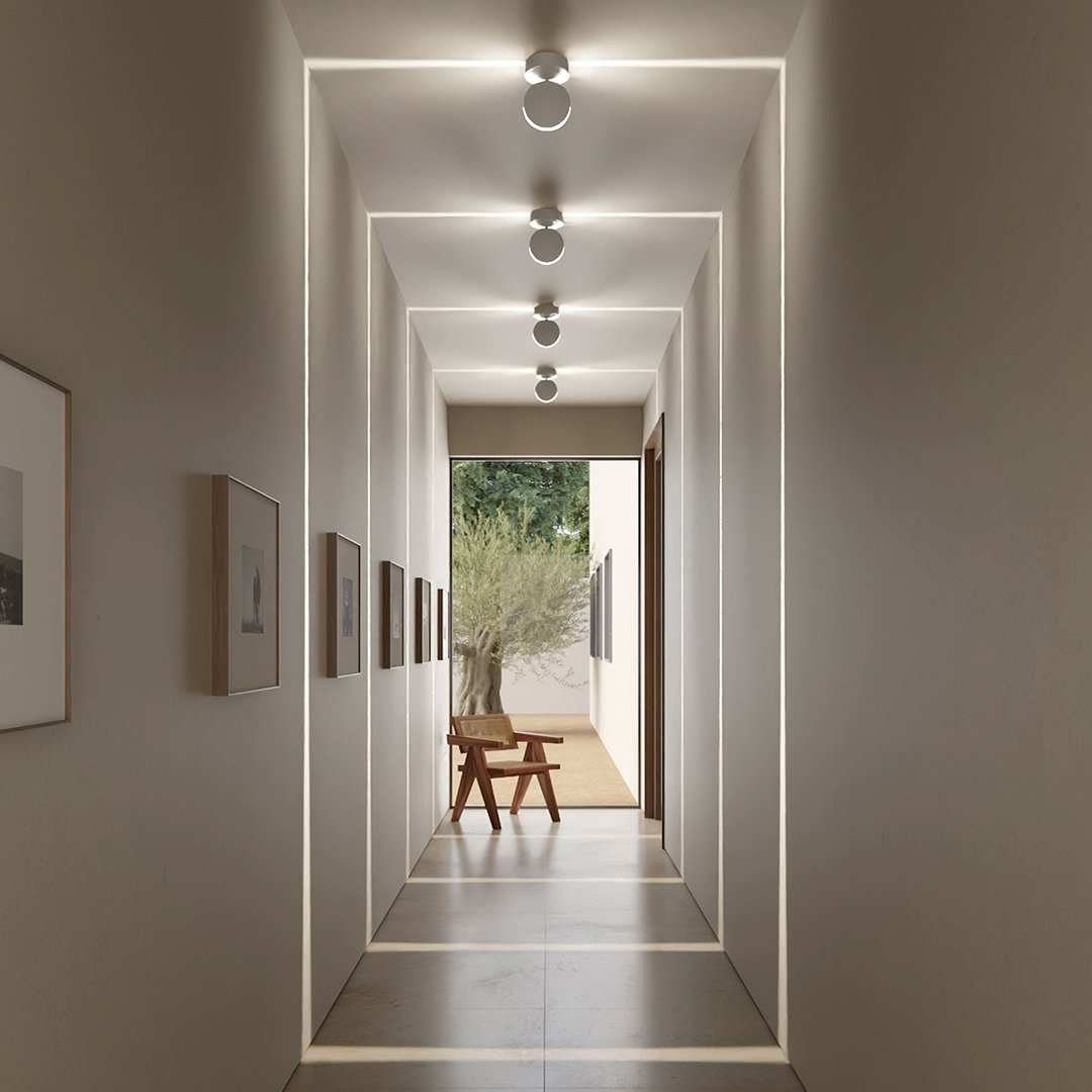 LED-vägglampa med spotfunktion | 360° vridbart lamphuvud | fyrkantig ljuskägla