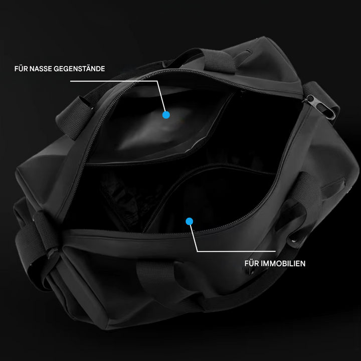 Vattentät sportväska med skofack – FlexBag Pro