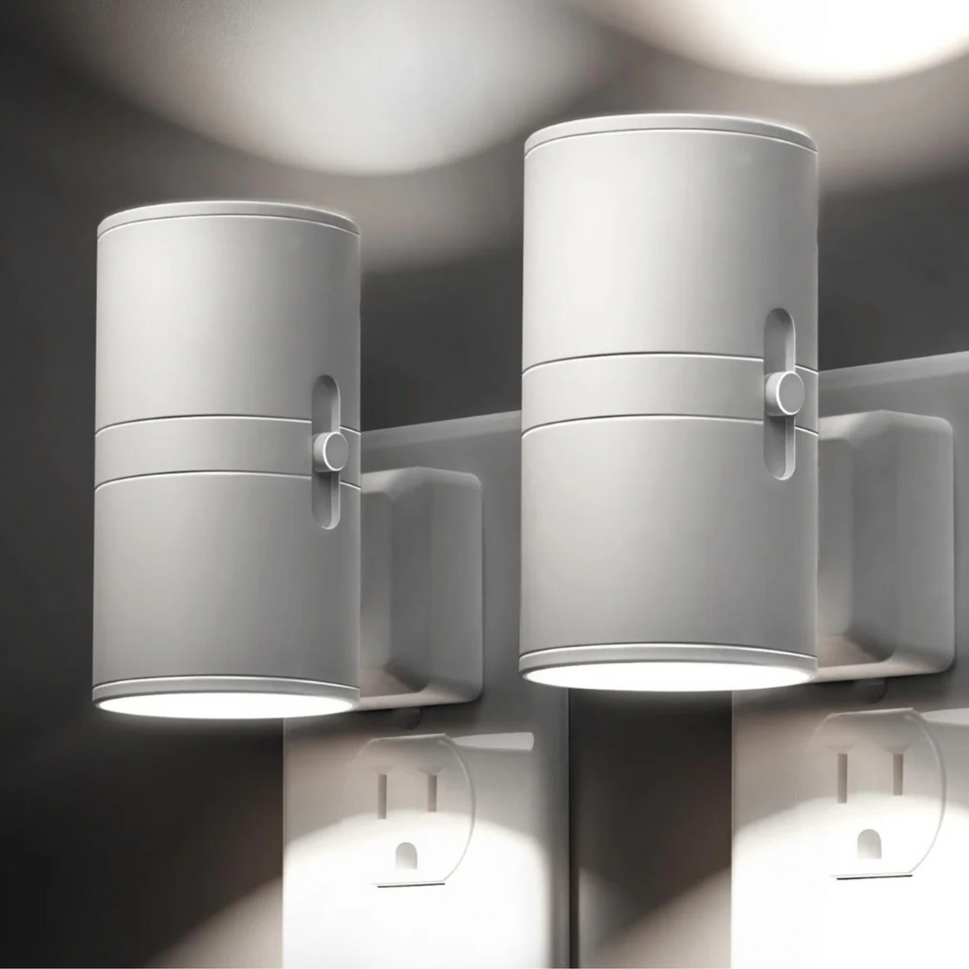 Nattlampa i Bauhaus-design - dimbart LED-ljus