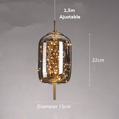 AstraGlow Modern Suspension Light | Lyxig LED-hänglampa för sängbord