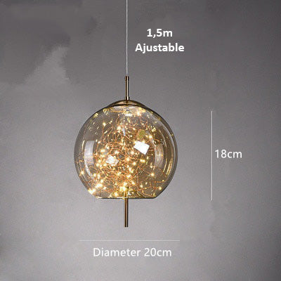 AstraGlow Modern Suspension Light | Lyxig LED-hänglampa för sängbord