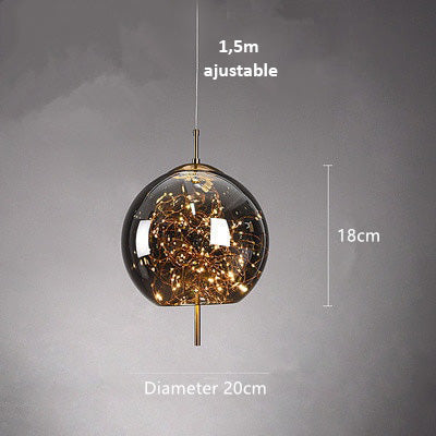AstraGlow Modern Suspension Light | Lyxig LED-hänglampa för sängbord
