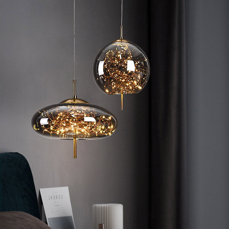 AstraGlow Modern Suspension Light | Lyxig LED-hänglampa för sängbord