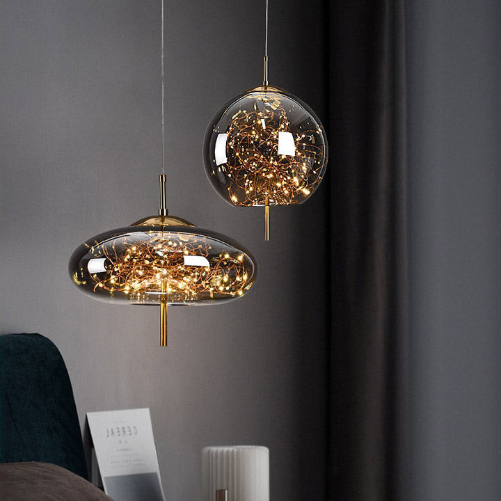 AstraGlow Modern Suspension Light | Lyxig LED-hänglampa för sängbord