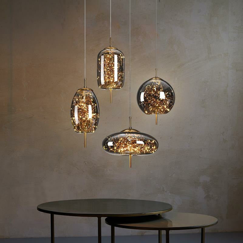 AstraGlow Modern Suspension Light | Lyxig LED-hänglampa för sängbord