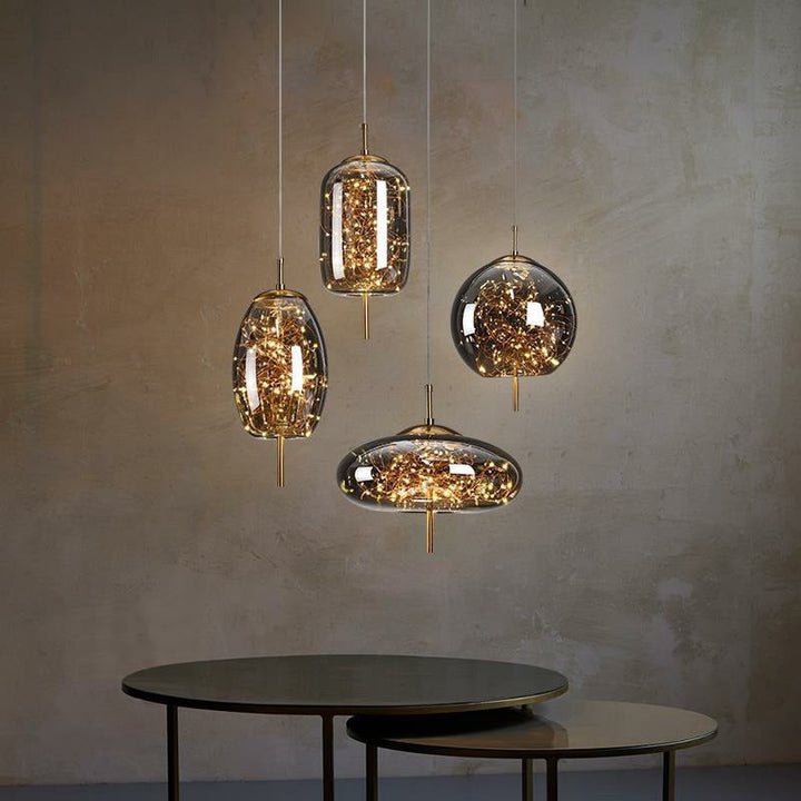 AstraGlow Modern Suspension Light | Lyxig LED-hänglampa för sängbord