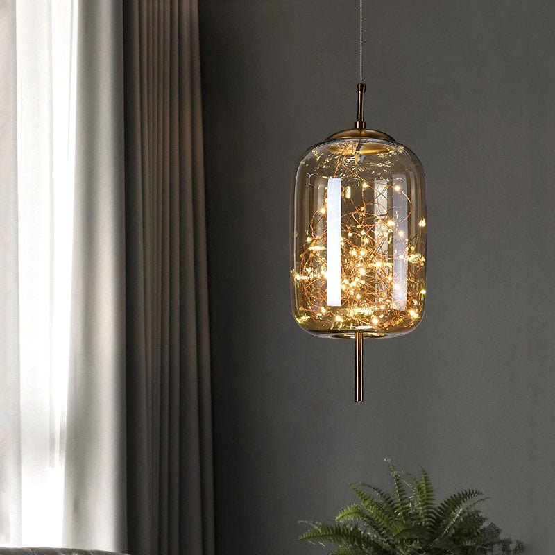 AstraGlow Modern Suspension Light | Lyxig LED-hänglampa för sängbord