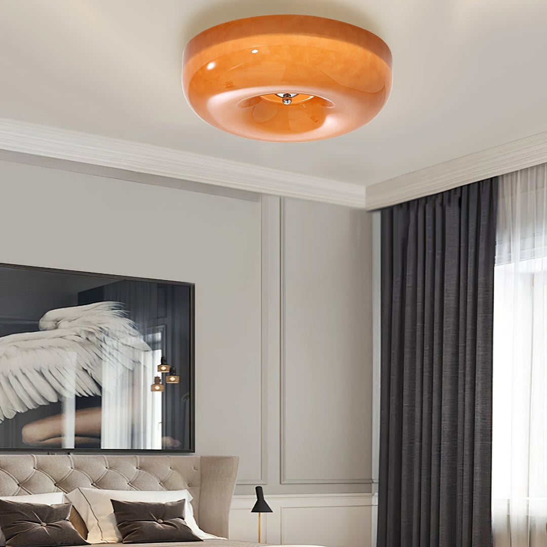 Afralia Modern Taklampa i Virvlande Glas
