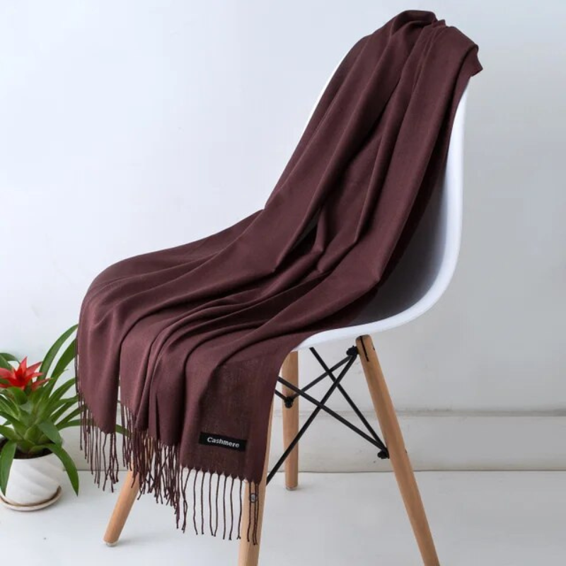 Lång och mjuk kashmirscarf för dam – Emilia